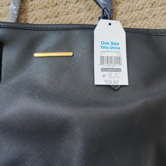 Brand new black tote bag and wallet. - Picture 2 of 5